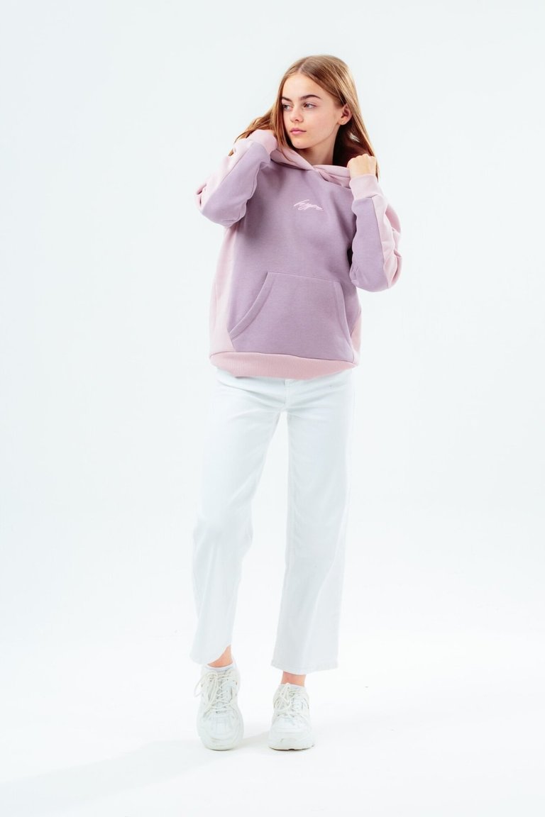 Girls Scribble Hoodie - Purple