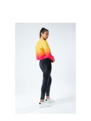 Girls Sunset Fade Crop Sweatshirt