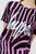 Girls Zebra Crush Script T-Shirt - Black/Purple/White