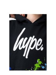 Hype Boys Paint Splatter Canvas Hoodie