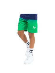 Hype Boys Script Casual Shorts - Green