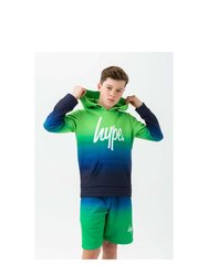 Hype Boys Script Hoodie (Green)