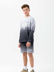 Hype Boys Speckle Fade Sweatshirt (Black/White)