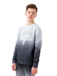 Hype Boys Speckle Fade Sweatshirt (Black/White) - Black/White