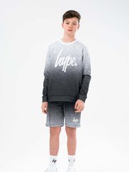 Hype Boys Speckle Fade Sweatshirt (Black/White)