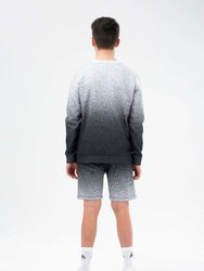 Hype Boys Speckle Fade Sweatshirt (Black/White)