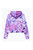 Hype Childrens/Kids Graffiti Nerf Crop Hoodie (Pink/Purple)