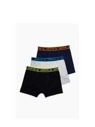 Hype Childrens/Kids Multicolored Boxer Shorts - Black/Multicolored