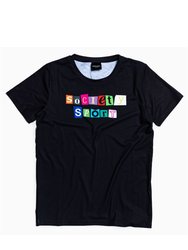 Hype Childrens/Kids Society Sport Logo T-Shirt - Black/Multicolored