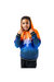 Hype Childrens/Kids Speckle Fade Hoodie - Orange/Blue/White