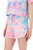 Hype Girls Dream Smudge Script Casual Shorts (Blue/Pink) - Blue/Pink