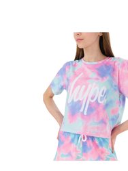 Hype Girls Dream Smudge Script Crop Top