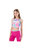Hype Girls Dream Smudge Script Cropped Camisole - Pink/Blue/White