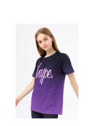 Hype Girls Glitter T-Shirt (Purple) - Purple