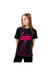 Hype Girls Groovey Flames T-Shirt (Black/Pink) - Black/Pink