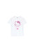 Hype Girls Infill Hello Kitty Leopard Print T-Shirt - White/Pink