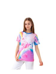 Hype Girls Moons T-Shirt (Pink/Blue/White)