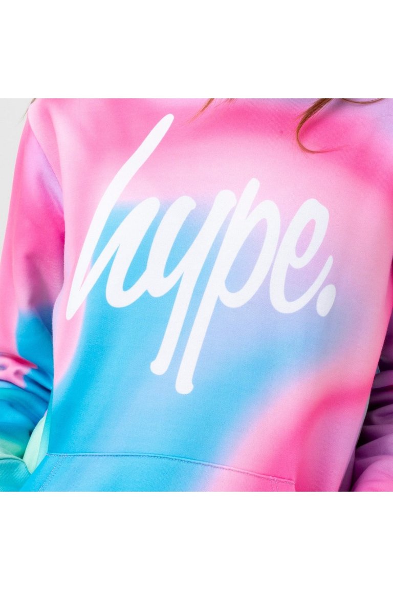 Hype Girls Pastel Wave Script Hoodie