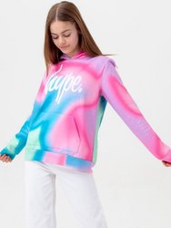 Hype Girls Pastel Wave Script Hoodie