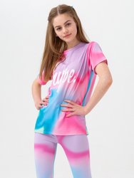 Hype Girls Pastel Wave Script T-Shirt