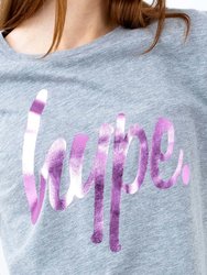 Hype Girls Princess Script Crop T-Shirt