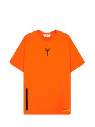 Hype Mens Youngs Teflon Oversized T-Shirt (Orange/Black) - Orange/Black