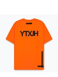 Hype Mens Youngs Teflon Oversized T-Shirt (Orange/Black)