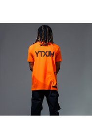 Hype Mens Youngs Teflon Oversized T-Shirt (Orange/Black)