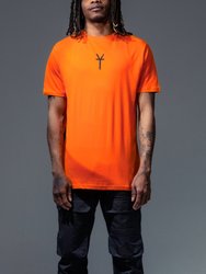 Hype Mens Youngs Teflon Oversized T-Shirt (Orange/Black)