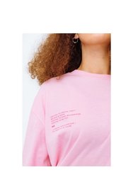 Hype Unisex Adult Back Print Continu8 Oversized T-Shirt (Pink)