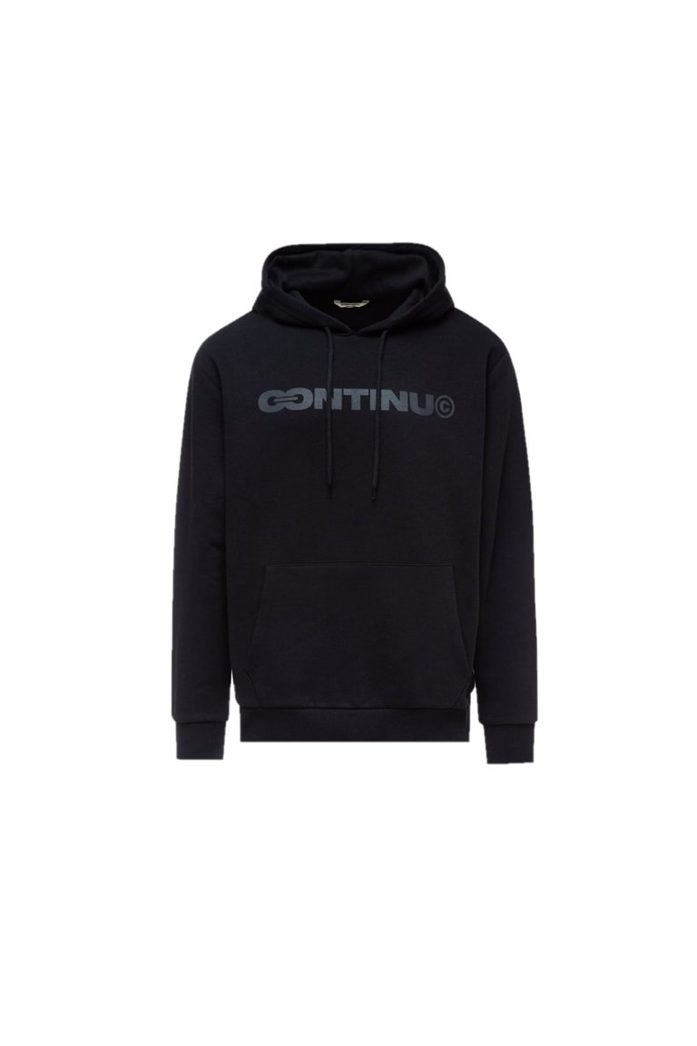 Hype Unisex Adult Continu8 Oversized Hoodie (Black) - Black