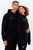 Hype Unisex Adult Continu8 Oversized Hoodie (Black)