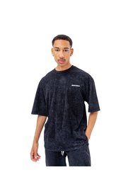 Hype Unisex Adult Continu8 Oversized T-Shirt (Black) - Black