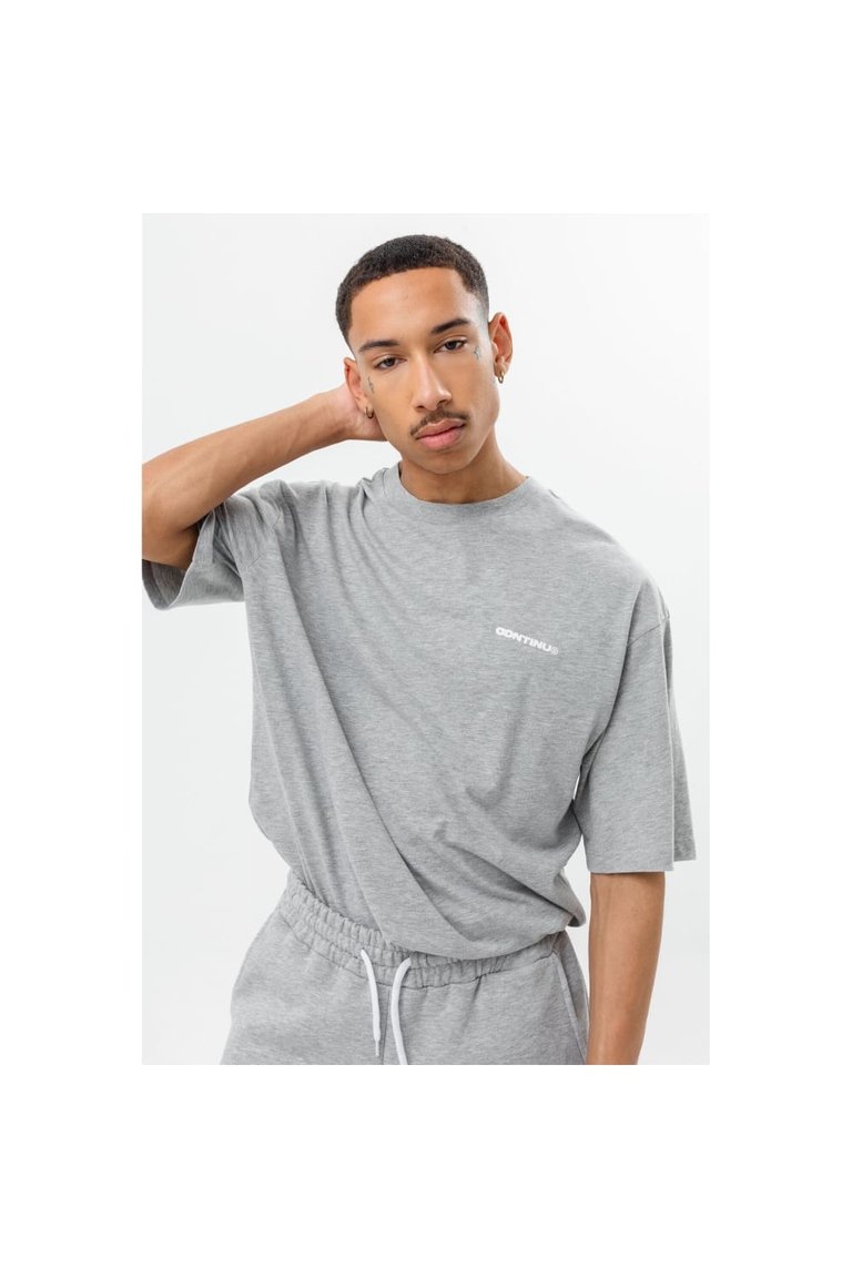 Hype Unisex Adult Continu8 Oversized T-Shirt (Gray)