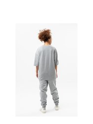 Hype Unisex Adult Continu8 Oversized T-Shirt (Gray)