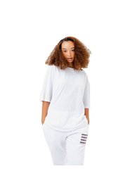 Hype Unisex Adult Continu8 Oversized T-Shirt (White) - White