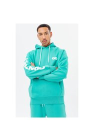 Hype Unisex Adult Logo Oversized Hoodie (Green)