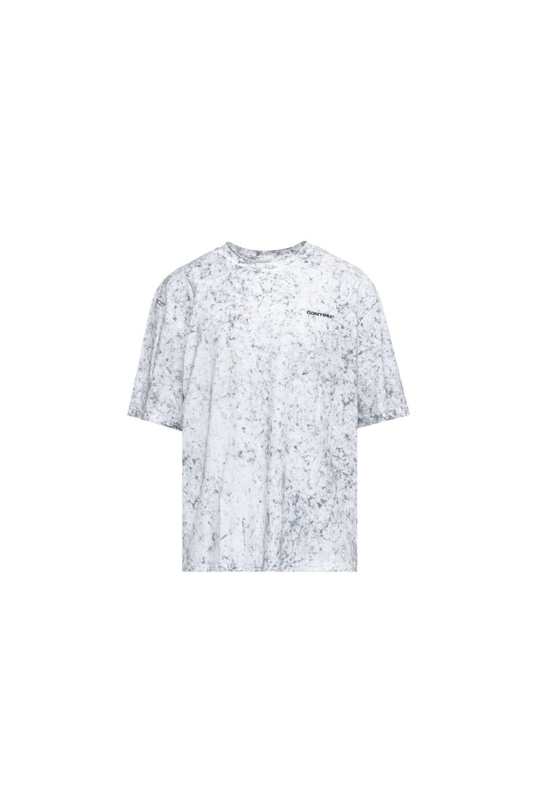 Hype Unisex Adult Tie Dye Continu8 Oversized T-Shirt (White/Gray) - White/Gray