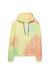 Hype Womens/Ladies Candy Tie Dye Pullover Hoodie (Light Yellow/Pale Pink/Lime Green)