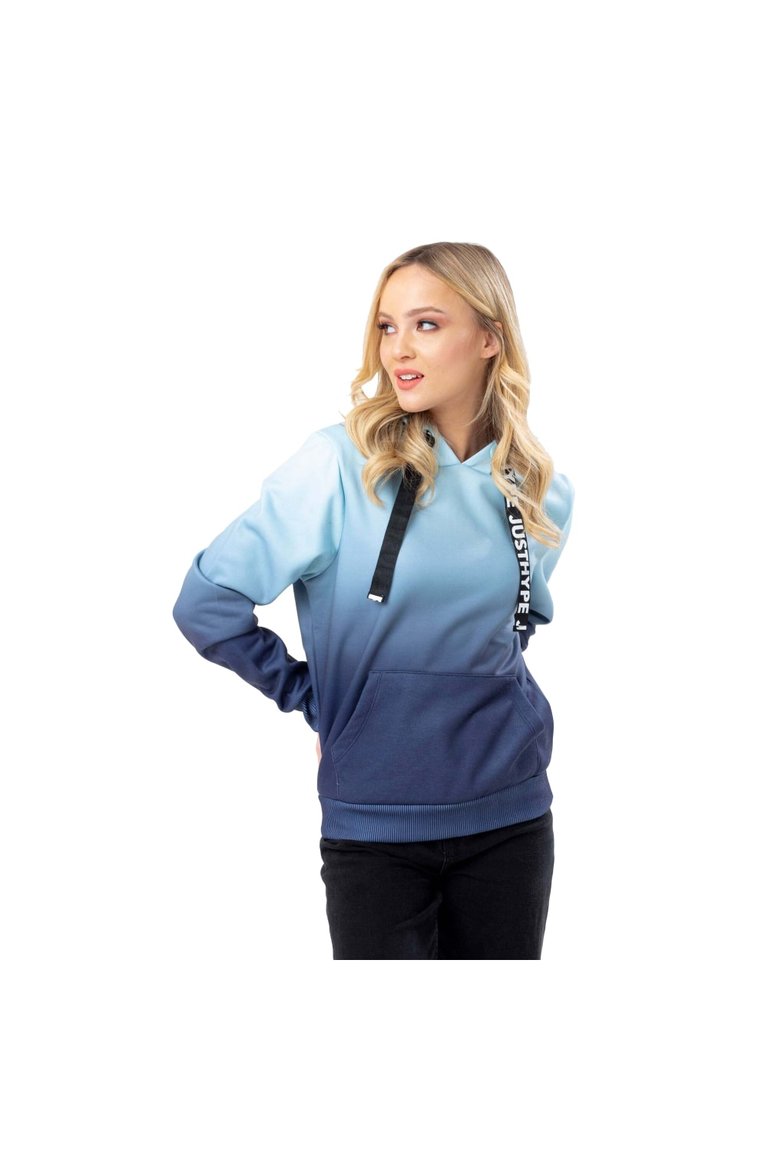 Hype Womens/Ladies Fade Drawstring Hoodie - Navy