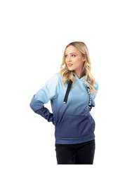 Hype Womens/Ladies Fade Drawstring Hoodie - Navy