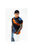 Mens Bohemian Tie Dye T-Shirt (Black/Blue/Orange)