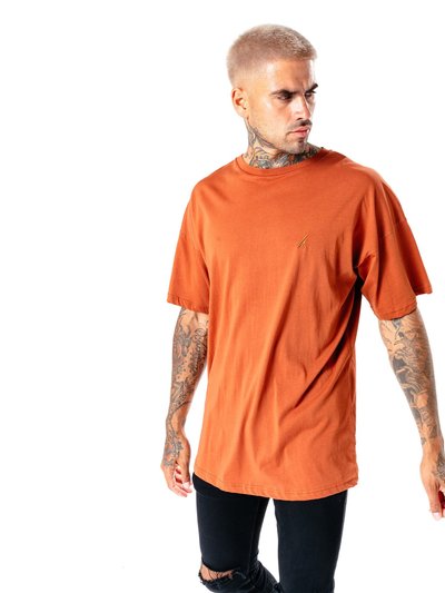 Hype Mens Oversized T-Shirt - Brown product