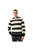 Mens Stripe Hoodie - Stone/White/Black