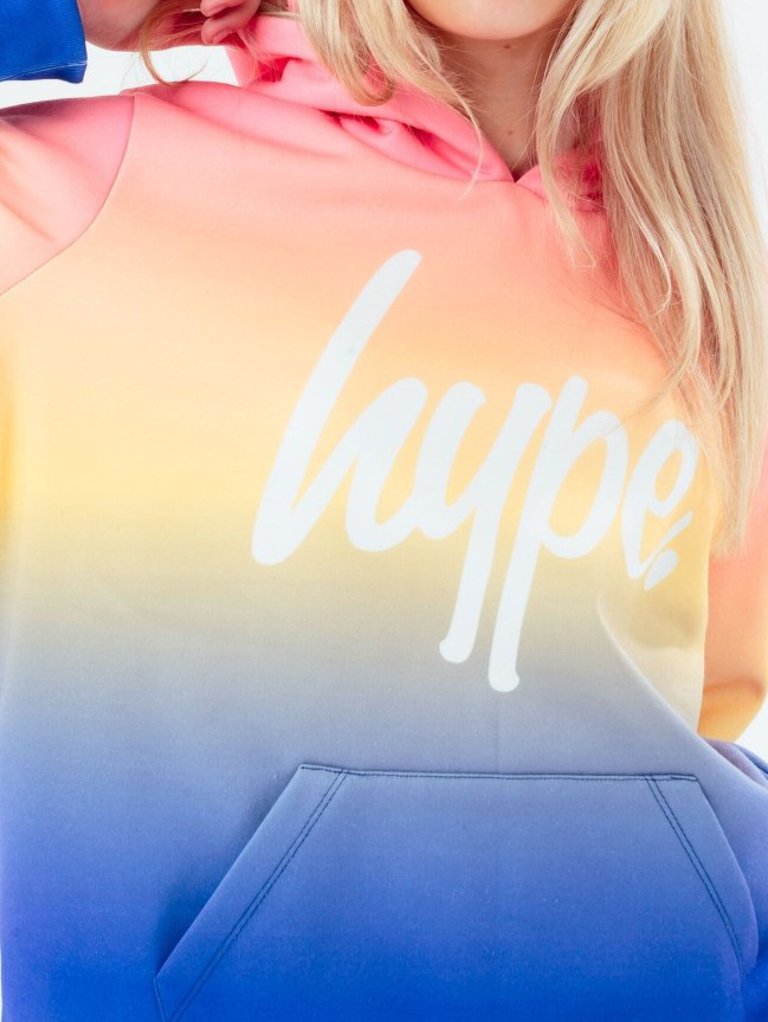 Multi Gradient Girls Pullover Hoodie