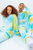 Unisex Adult Tie Dye Continu8 Sweatshirt - Yellow/Blue/White