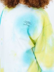 Unisex Adult Tie Dye Continu8 Sweatshirt - Yellow/Blue/White