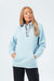 Womens Drawstring Pullover Hoodie - Petrol