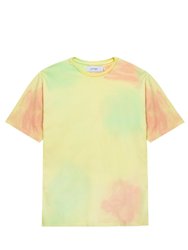 Womens/Ladies Candy Tie Dye Boxy T-Shirt - Light Yellow/Pale Pink/Lime Green - Light Yellow/Pale Pink/Lime Green