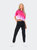Womens/Ladies Fade Oversized Crop T-Shirt - Hot Pink/Baby Pink